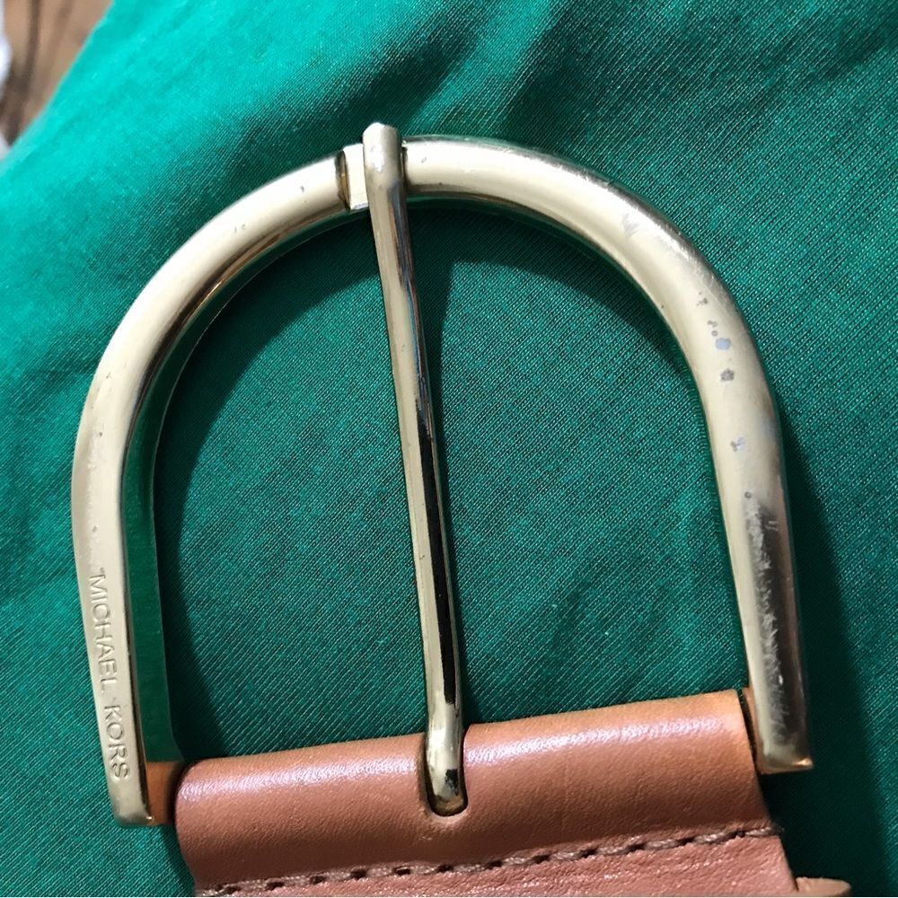 Michael Kors Braided Leather Belt Size Small - Picture 6 of 9